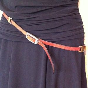 {Anthro} Skinny Leather Belt